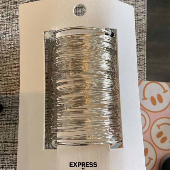 Express Jewelry Express Silver Cuffed Bracelet NWT - Picture 5 of 5